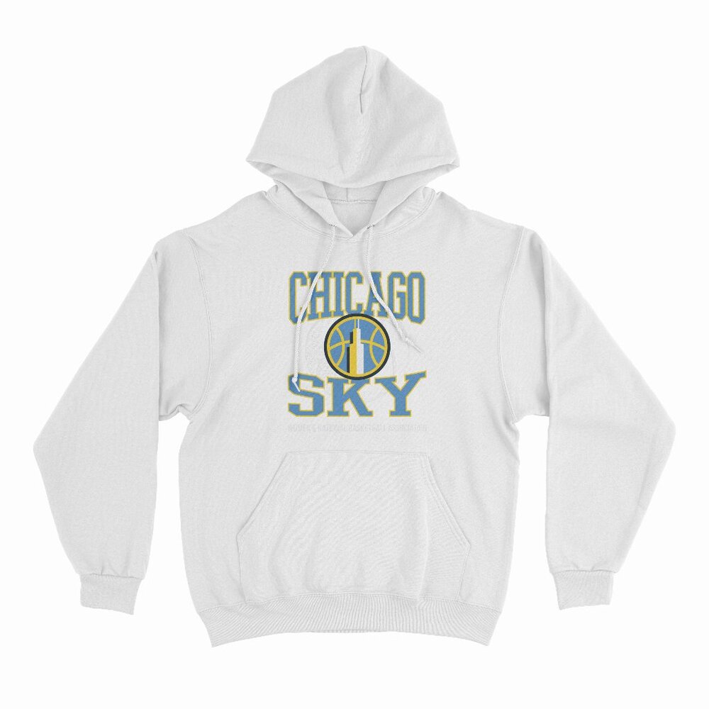 WNBA Chicago Sky Home Court Game Day Pullover White Hoodie
